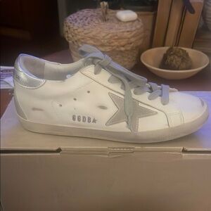Golden Goose Women's Sneakers - White and Silver